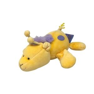 Tallie Target Giraffe Plush Yellow Rattle Purple Spots Small Lovey VTG Y2K